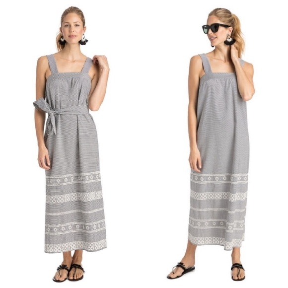 Vineyard Vines Striped Maxi Dress - Picture 1 of 8